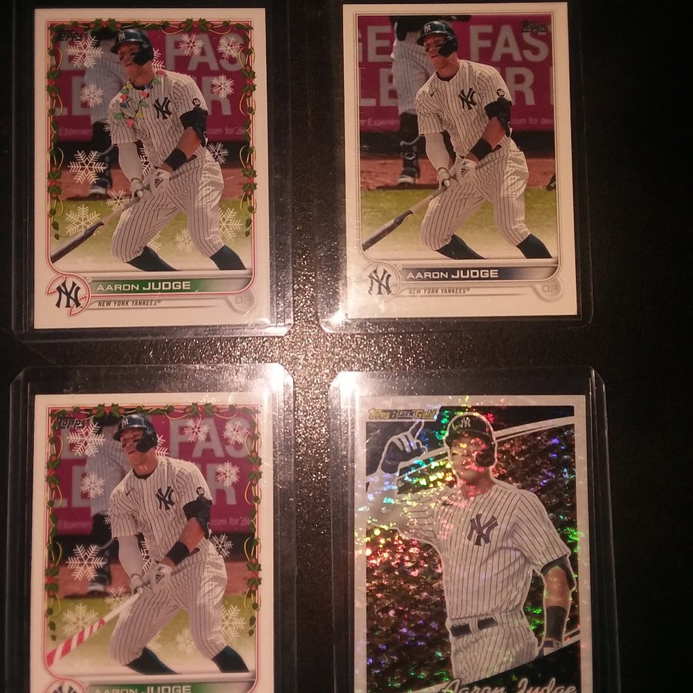 Aaron Judge lot w/ Jasson Dominguez minor league card